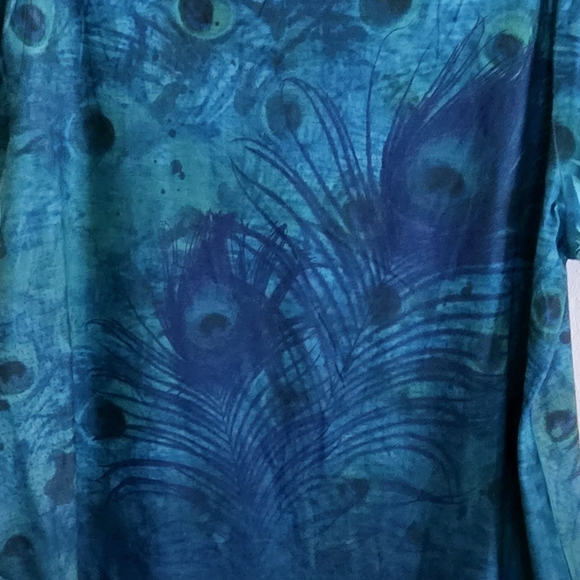 Peacock Tee Sz. 2X - Picture 5 of 8
